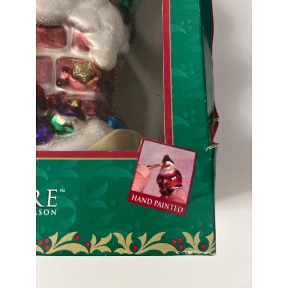 1999 Lumière Glass Santa Centerpiece Ornament The Brass Key Hand Painted Vintage - Picture 6 of 10